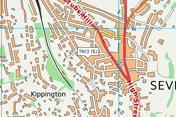 TN13 1EJ map - OS VectorMap District (Ordnance Survey)