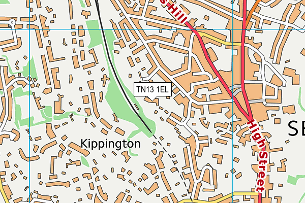 TN13 1EL map - OS VectorMap District (Ordnance Survey)