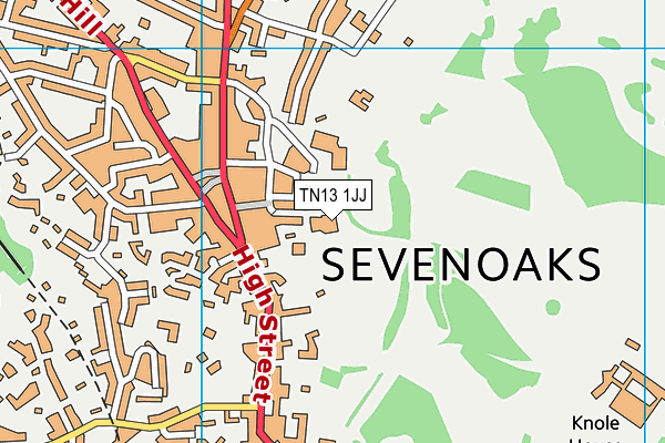 TN13 1JJ map - OS VectorMap District (Ordnance Survey)