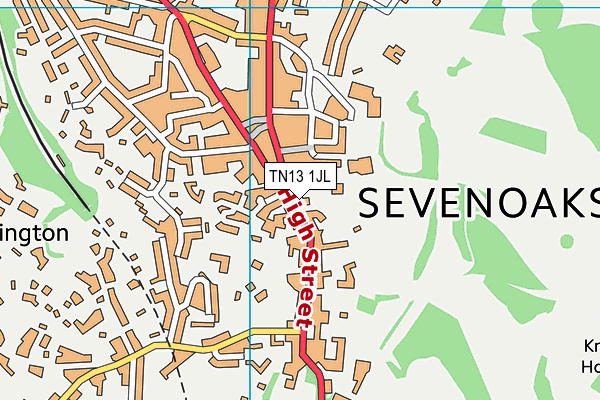 TN13 1JL map - OS VectorMap District (Ordnance Survey)