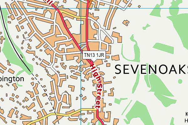 TN13 1JR map - OS VectorMap District (Ordnance Survey)