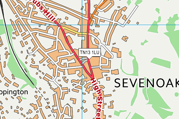 TN13 1LU map - OS VectorMap District (Ordnance Survey)