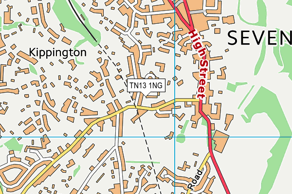 TN13 1NG map - OS VectorMap District (Ordnance Survey)