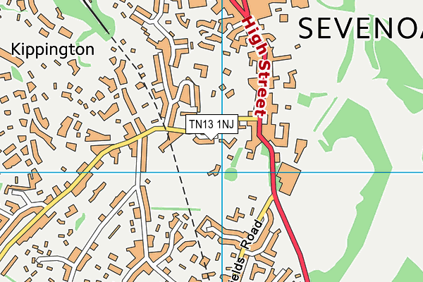 TN13 1NJ map - OS VectorMap District (Ordnance Survey)