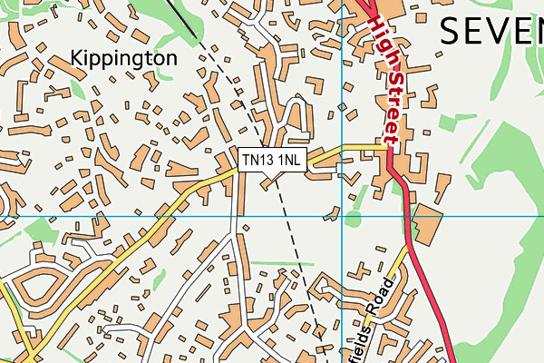 TN13 1NL map - OS VectorMap District (Ordnance Survey)