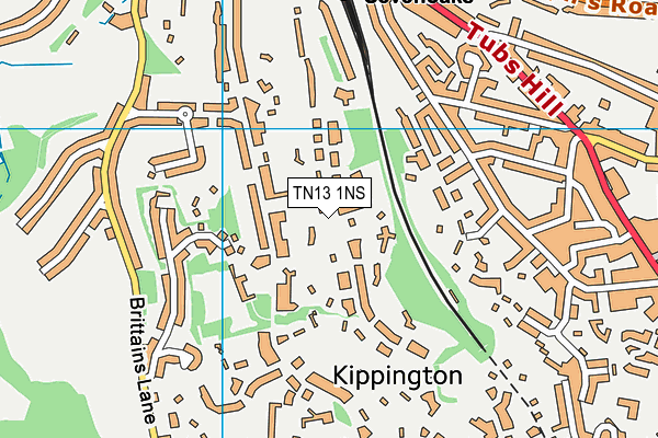 TN13 1NS map - OS VectorMap District (Ordnance Survey)