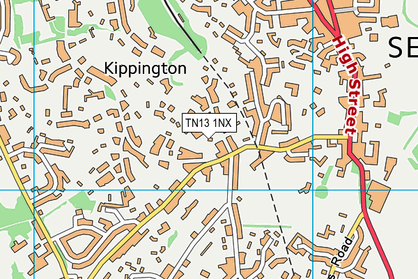 TN13 1NX map - OS VectorMap District (Ordnance Survey)