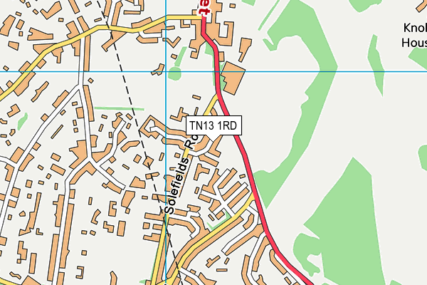 TN13 1RD map - OS VectorMap District (Ordnance Survey)
