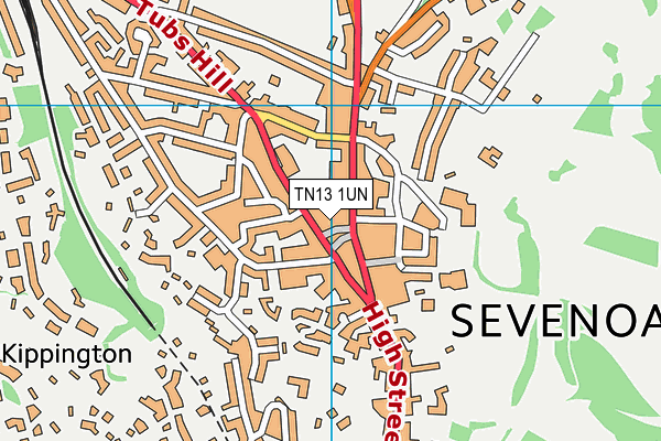 TN13 1UN map - OS VectorMap District (Ordnance Survey)