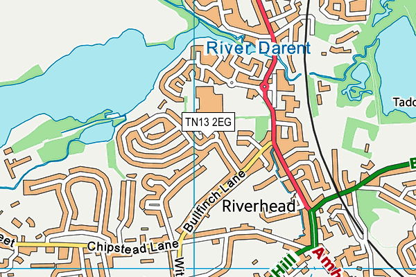 TN13 2EG map - OS VectorMap District (Ordnance Survey)