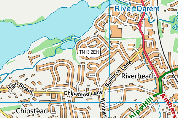 TN13 2EH map - OS VectorMap District (Ordnance Survey)