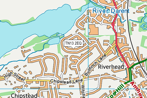 TN13 2EQ map - OS VectorMap District (Ordnance Survey)