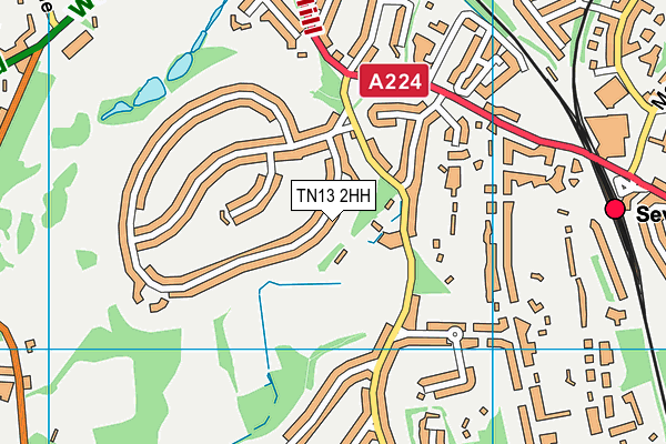 TN13 2HH map - OS VectorMap District (Ordnance Survey)