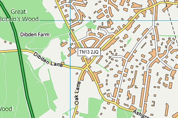 TN13 2JQ map - OS VectorMap District (Ordnance Survey)
