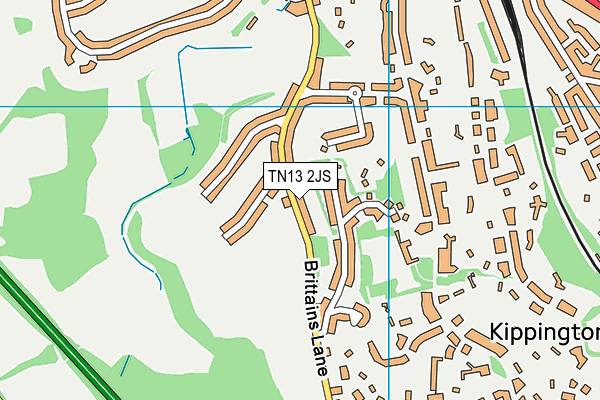 TN13 2JS map - OS VectorMap District (Ordnance Survey)