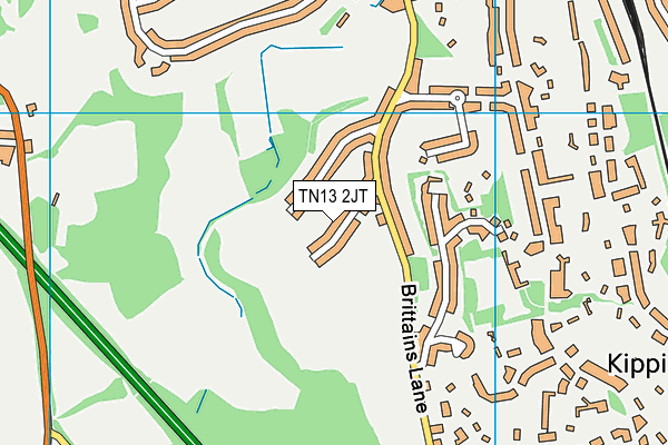 TN13 2JT map - OS VectorMap District (Ordnance Survey)
