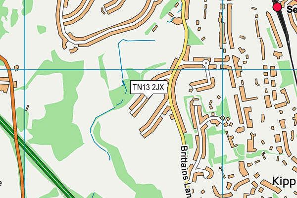 TN13 2JX map - OS VectorMap District (Ordnance Survey)