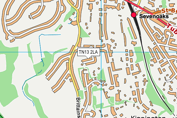 TN13 2LA map - OS VectorMap District (Ordnance Survey)