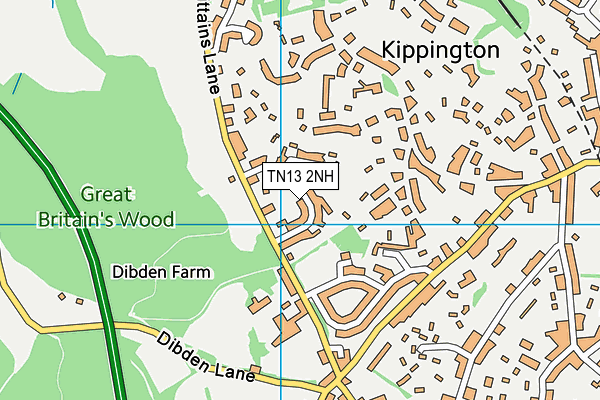 TN13 2NH map - OS VectorMap District (Ordnance Survey)