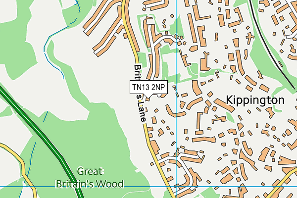 TN13 2NP map - OS VectorMap District (Ordnance Survey)