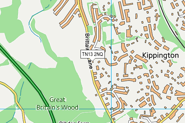 TN13 2NQ map - OS VectorMap District (Ordnance Survey)