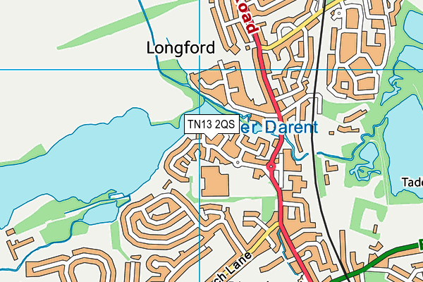 TN13 2QS map - OS VectorMap District (Ordnance Survey)