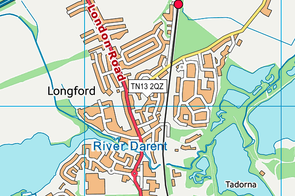 TN13 2QZ map - OS VectorMap District (Ordnance Survey)