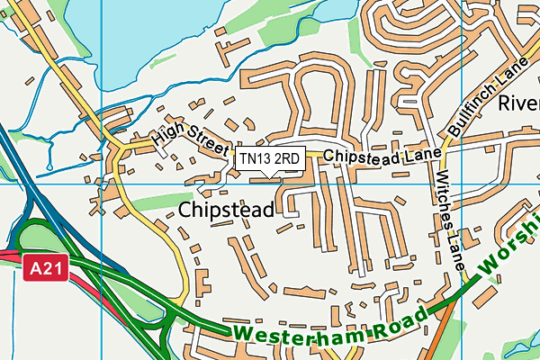 TN13 2RD map - OS VectorMap District (Ordnance Survey)