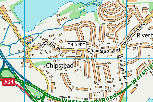 TN13 2RF map - OS VectorMap District (Ordnance Survey)
