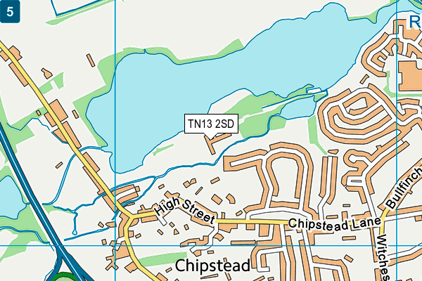 TN13 2SD map - OS VectorMap District (Ordnance Survey)