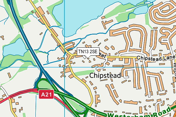 TN13 2SE map - OS VectorMap District (Ordnance Survey)