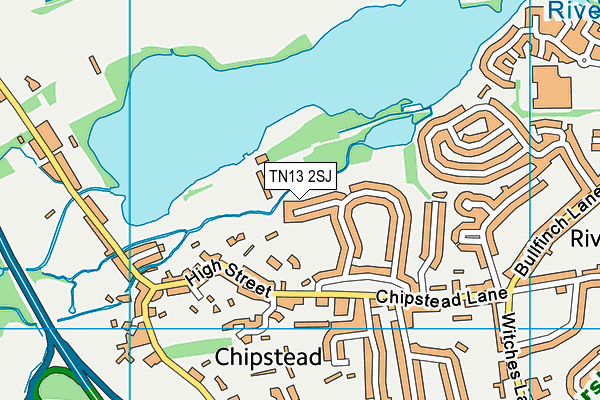 TN13 2SJ map - OS VectorMap District (Ordnance Survey)