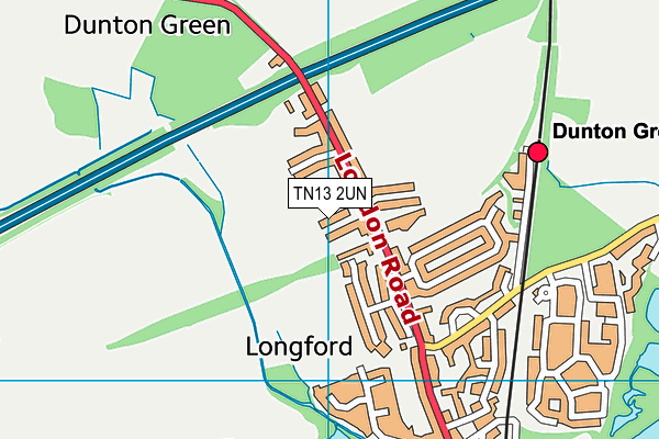 TN13 2UN map - OS VectorMap District (Ordnance Survey)