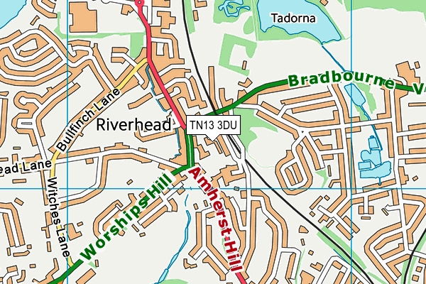 TN13 3DU map - OS VectorMap District (Ordnance Survey)