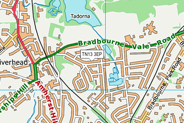 TN13 3EP map - OS VectorMap District (Ordnance Survey)