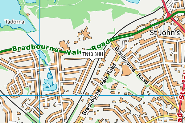 TN13 3HH map - OS VectorMap District (Ordnance Survey)