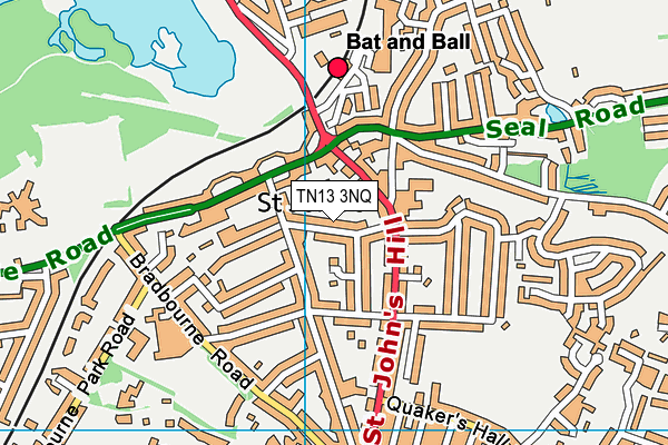 TN13 3NQ map - OS VectorMap District (Ordnance Survey)