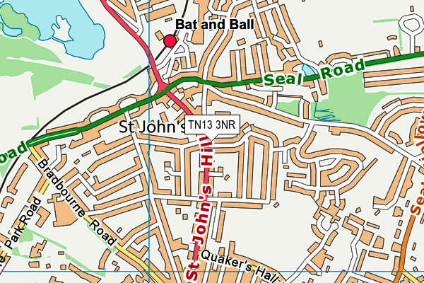 TN13 3NR map - OS VectorMap District (Ordnance Survey)