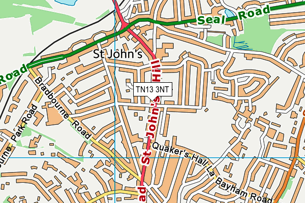 TN13 3NT map - OS VectorMap District (Ordnance Survey)