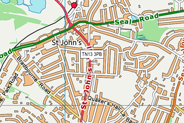 TN13 3PB map - OS VectorMap District (Ordnance Survey)