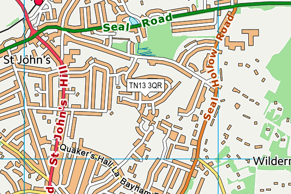 TN13 3QR map - OS VectorMap District (Ordnance Survey)