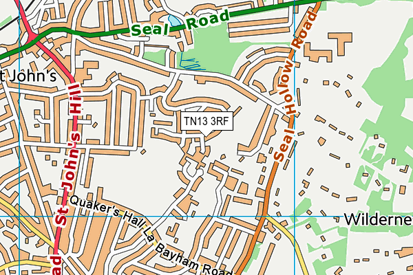 TN13 3RF map - OS VectorMap District (Ordnance Survey)