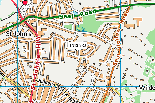 TN13 3RJ map - OS VectorMap District (Ordnance Survey)