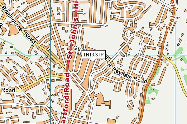 TN13 3TP map - OS VectorMap District (Ordnance Survey)