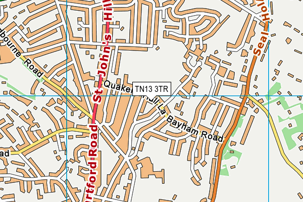 TN13 3TR map - OS VectorMap District (Ordnance Survey)