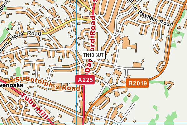 TN13 3UT map - OS VectorMap District (Ordnance Survey)
