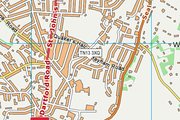 TN13 3XQ map - OS VectorMap District (Ordnance Survey)