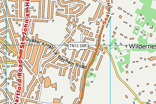 TN13 3XR map - OS VectorMap District (Ordnance Survey)