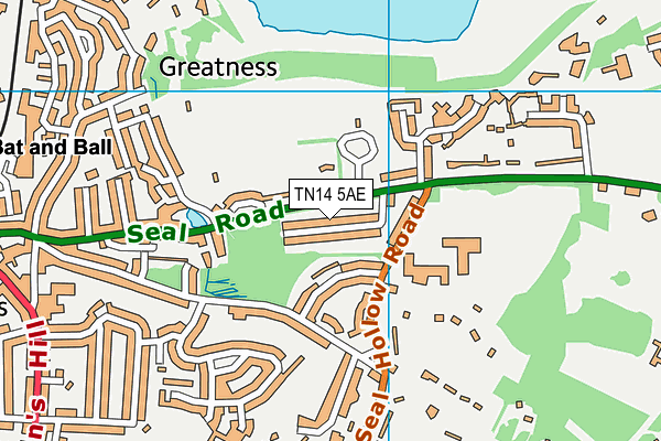 TN14 5AE map - OS VectorMap District (Ordnance Survey)