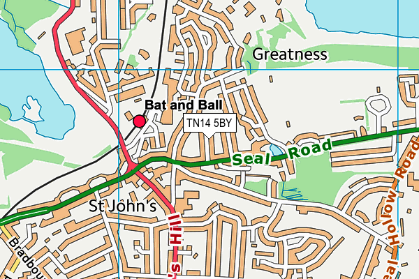 TN14 5BY map - OS VectorMap District (Ordnance Survey)